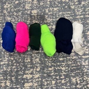 Colorful Casual Socks Blue Pink